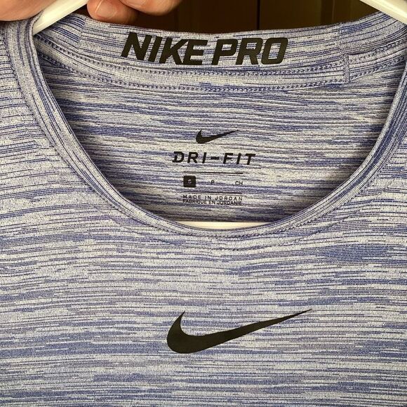 Mens Nike Pro Dri-fit Performance Tee Shirt Blue small‎ - Picture 2 of 2